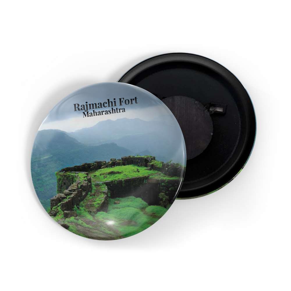 dhcrafts Fridge Magnet Multicolor Maharastra Rajmachi Fort D2 Glossy Finish Design Pack of 1